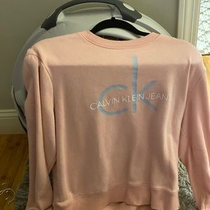 Pink calvin klein crewneck